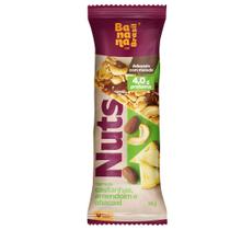 Barra Nuts Banana Brasil Sabor Castanhas Amendoim e Abacaxi 25g Barra Nuts Banana Brasil Sabor Castanhas Amendoim e Abacaxi 25g