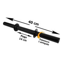 Barra Oca de 40cm Para Treinos de Braço Suporta até 50kg