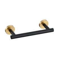 Barra para Toalha Miyili A01BG23A 23 cm Aço Inoxidável Preto e Dourado