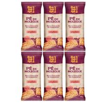 Barra Pé De Moleque Zero Açúcar 20g Banana Brasil Kit 6 Snack Saudável A Natural Premium