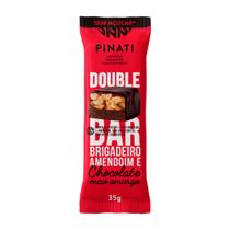Barra Pinati Double Bar Brigadeiro Amendoim e Chocolate Meio Amargo 35g