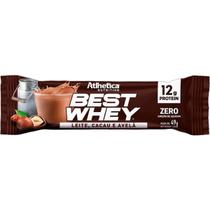 Barra Proteica Best Whey - 1 Barras 49g Leite, Cacau e Avelã - Atlhetica Nutrition Barra Proteica Best Whey - 1 Barras 49g Leite, Cacau e Avelã - Atlhetica Nutrition