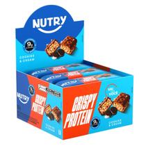 Barra Proteica Nutry Crispy Protein Cookies And Cream 12 Unidades 30g Barra Proteica Nutry Crispy Protein Cookies And Cream 12 Unidades 30g