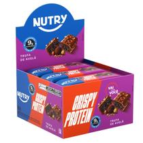 Barra Proteica Nutry Crispy Protein Trufa de Avelã 12 Unidades 30g