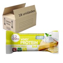 Barra Protein Q-Vita Torta Limão Zero 36G (18 Unidades)