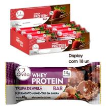 Barra Protein Q-Vita Trufa De Avelã Display 18 Unidades