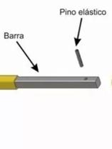 Barra quadrada para cardan de bomba 22,22mm preço por metro