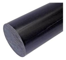 Barra Redonda Polipropileno Preto Ø 55 Mm X 600mm Tarugo Pp