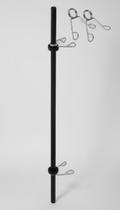 Barra Reta Aço Carbono Oca 120cm c/ Presilhas