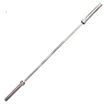 Barra reta olímpica cromada maciça para musculação com bucha de bronze 1,80m - rae fitness