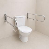 Barra Suporte Alça De Apoio Em U Articulada 70 Cm Prateado Barra Suporte Alça De Apoio Em U Articulada 70 Cm Prateado