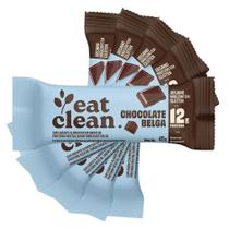 Barra vegana (sem gluten) eat clean sabor chocolate belga 45g - kit 5 unid