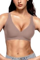 Barra Vertvie Wireless Seamless Deep V Push Up Grey XXL Barra Vertvie Wireless Seamless Deep V Push Up Grey XXL