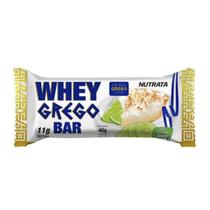Barra Whey Grego Bar - 1 Unidade de 40g Torta de Limão - Nutrata Barra Whey Grego Bar - 1 Unidade de 40g Torta de Limão - Nutrata