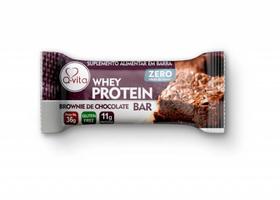 Barra Whey Protein brownie de chocolate zero 36g display - Qvita