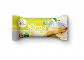 Barra Whey Protein torta de limão zero 36g display - Qvita