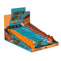 Barra whey shark bites protein bar 12un shark pró doce leite Barra whey shark bites protein bar 12un shark pró doce leite