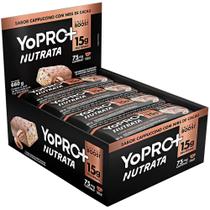 Barra Yopro Sabor Cappuccino com Nibs de Cacau CX/12 Un Nutrata
