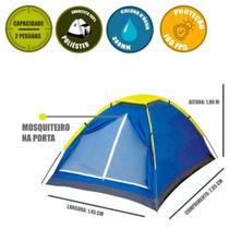 Barraca 2 Pessoas Iglu Mor para Camping com Mosquiteiro