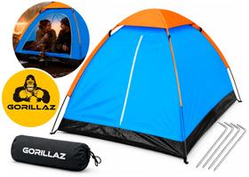 Barraca Acampamento Camping Iglu 2 Pessoas Impermeável Azul-claro
