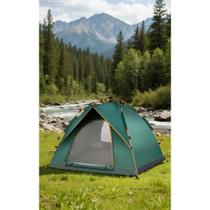 Barraca Automática 3-4 Pessoas Impermeável Verde