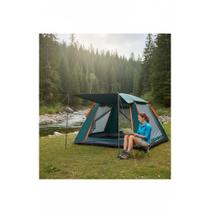Barraca Automática 3-4 Pessoas Verde Abertura Rápida UPF50+ Barraca Automática 3-4 Pessoas Verde Abertura Rápida UPF50+