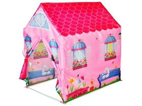 Barraca Cabana Infantil Casinha Rosa Menina Acampamento - Dm Toys