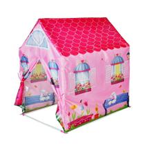 Barraca Cabana Infantil Casinha Rosa Menina Acampamento - Dm Toys