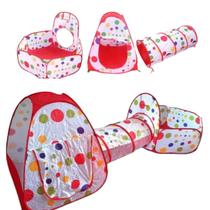 Barraca Cabana Toca Túnel Infantil 3x1 Piscina De Bolinhas Barraca Cabana Toca Túnel Infantil 3x1 Piscina De Bolinhas