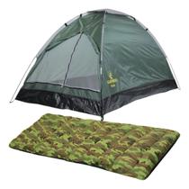 Barraca Camping 2 Pessoas + Colchonete Solteiro Leve Trilha Barraca Camping 2 Pessoas + Colchonete Solteiro Leve Trilha
