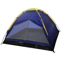 Barraca Camping 4 Lugares Porta Dupla Azul IWBC4P Importway