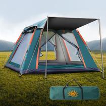 Barraca Camping Acampamento até 4 Pessoas A Prova Dágua AntiMosquito Abertura Rápida Expansão Automática Gazebo Varanda