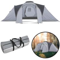 Barraca Camping Acampamento Praia 7 Pessoas Iglu 3 Quartos 1 Sala Bolsa Transporte Importway IWBC-7P