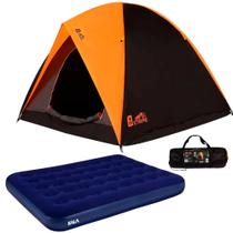 Barraca Camping Alta Premium Para 6 Pessoas BEL + Colchão de Casal Inflável Azul 279455 KALA
