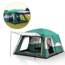 Barraca Camping Grande Impermeável 9-12 Pessoas Acampamento