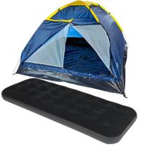 Barraca Camping Iglu até 4 Pessoas MOR + Colchão Inflável Solteiro