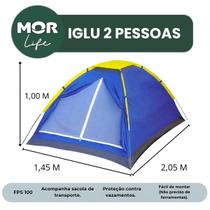 Barraca Camping Mor Iglu Life Até 2 Pessoas Acampamento