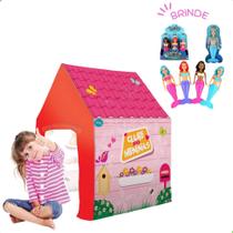 Barraca Casinha Infantil das Meninas Toca Rosa Grande