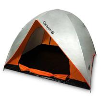 Barraca de Acampamento 4 Pessoas Canyon Cinza e Laranja Barraca de Acampamento 4 Pessoas Canyon Cinza e Laranja