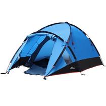 Barraca de acampamento MoKo impermeável para 3 pessoas ao ar livre azul
