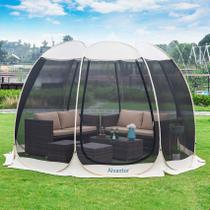 Barraca de acampamento Screen House Alvantor Hexagon 10x10 Bege Barraca de acampamento Screen House Alvantor Hexagon 10x10 Bege