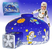 Barraca de ar inflável Skywin para crianças com impressão espacial (196x127cm) Barraca de ar inflável Skywin para crianças com impressão espacial (196x127cm)