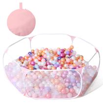 Barraca de Bolinhas Heopeis Grande para Crianças, Rosa, para Uso Interno e Externo