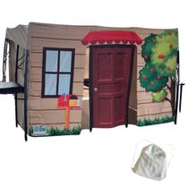 Barraca De Brincar Infantil Portátil Para Cadeiras De Jantar Modelo Casa Divertida Cabana