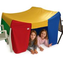 Barraca De Brincar Infantil Portátil Para Cadeiras De Jantar Modelo Casa Divertida Cabana