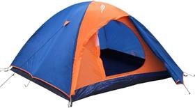 Barraca de Camping 2 ou 3 Pessoas Falcon NTK Coluna dágua de 1000 mm com Avanço Frontal Azul e Laranja