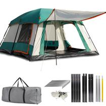 Barraca de Camping até 12 Pessoas Grande Varanda 2000mm impermeável 420 305 200cm