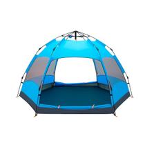 Barraca de Camping Automática Impermeável Ômega ZB100 5 a 8 Pessoas Azul com Mosquiteiro e Bolsa Barraca de Camping Automática Impermeável Ômega ZB100 5 a 8 Pessoas Azul com Mosquiteiro e Bolsa