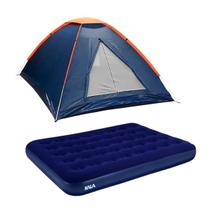 Barraca de Camping Panda NTK 2 pessoas e coluna d'água de 600mm + Colchão Casal Inflavel Kala