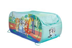 Barraca de jogos e tenda com 2 camas individuais Bluey 2 em 1 para crianças Barraca de jogos e tenda com 2 camas individuais Bluey 2 em 1 para crianças